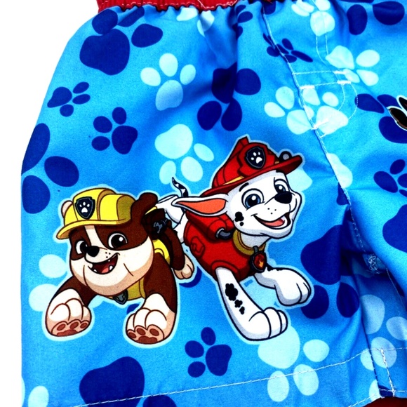 Paw Patrol Swim Trunk Shorts Size 6-9m Boys Swimwear Elastic Baby Infant - Picture 2 of 8